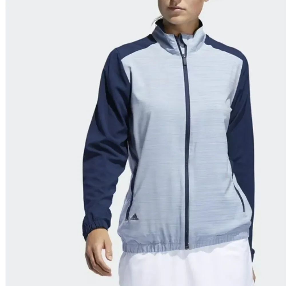 Adidas Women's Essentials Full Zip Wind Jacket (Night Indigo) (NEW WITH TAG)🌟